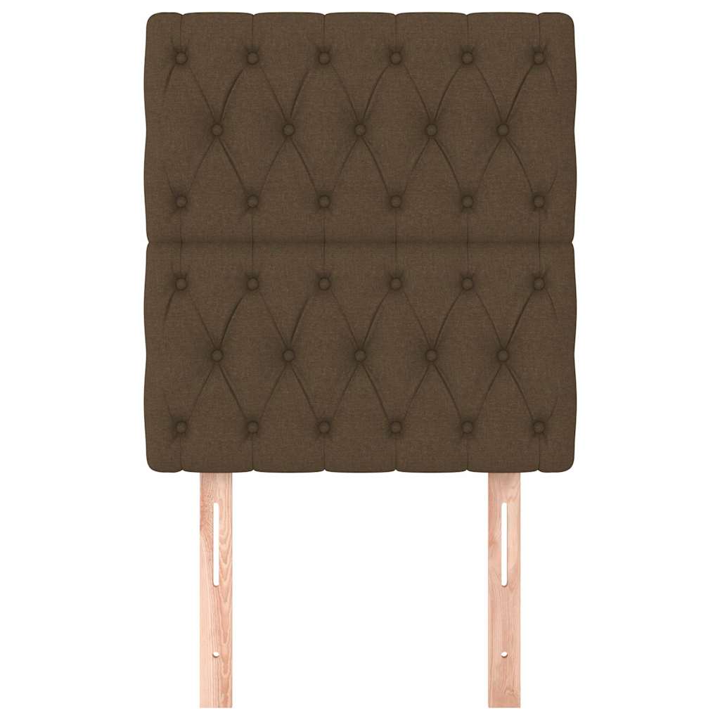 Vidaxl hoofdbord donkerbruin 80x7x118 128 cm stof