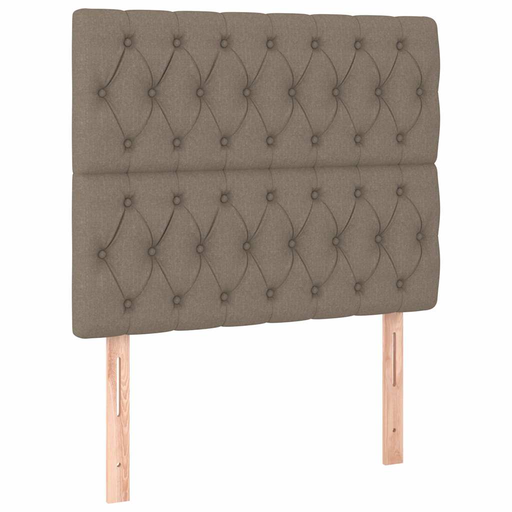 Vidaxl hoofdbord taupe 90x7x118 128 cm stof