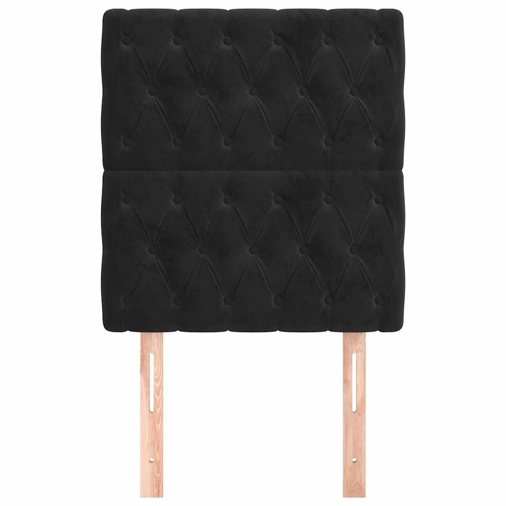 Vidaxl hoofdbord zwart 80x7x118 128 cm fluweel