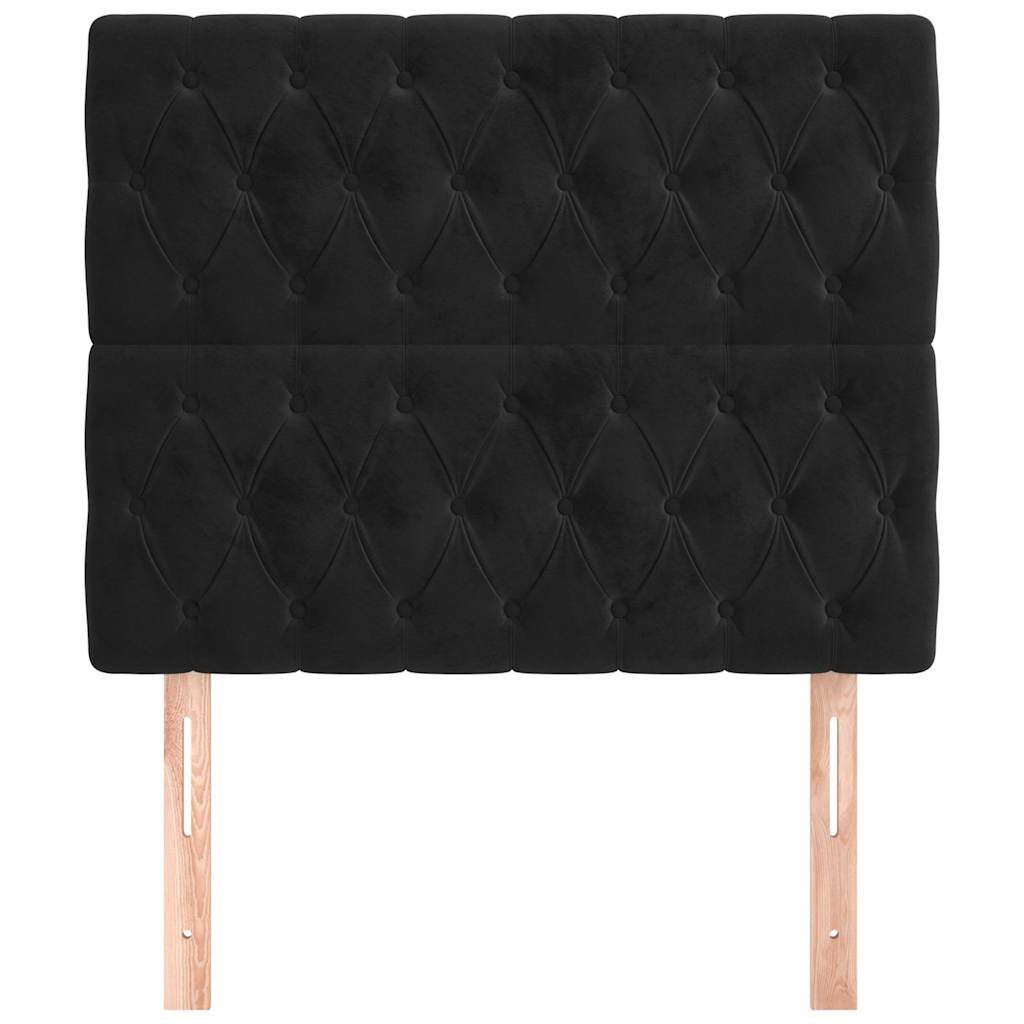 Vidaxl hoofdbord zwart 100x7x118 128 cm fluweel