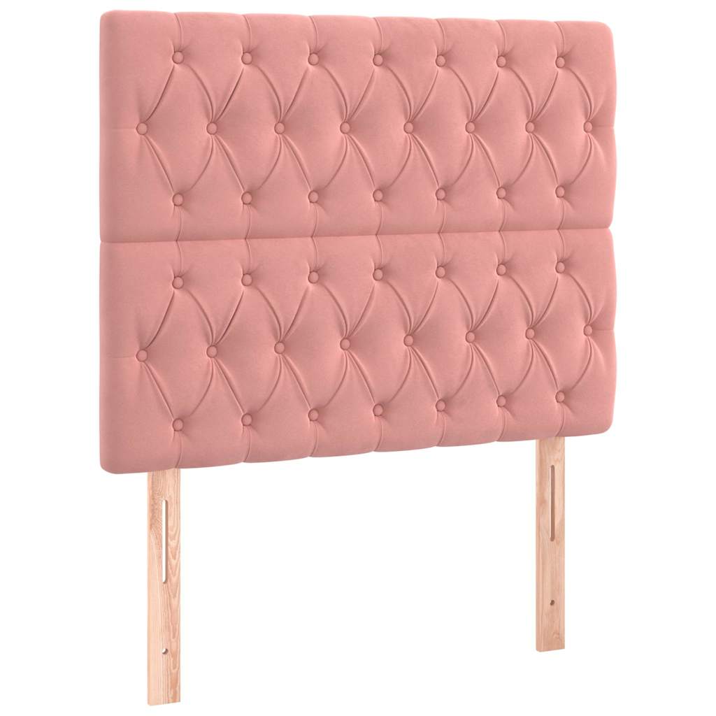 Vidaxl hoofdbord roze 100x7x118 128 cm fluweel