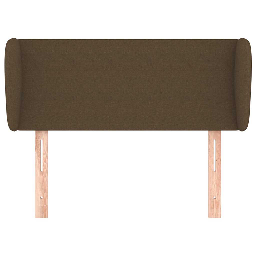 Vidaxl hoofdbord met randen 93x23x78 88 cm stof donkerbruin