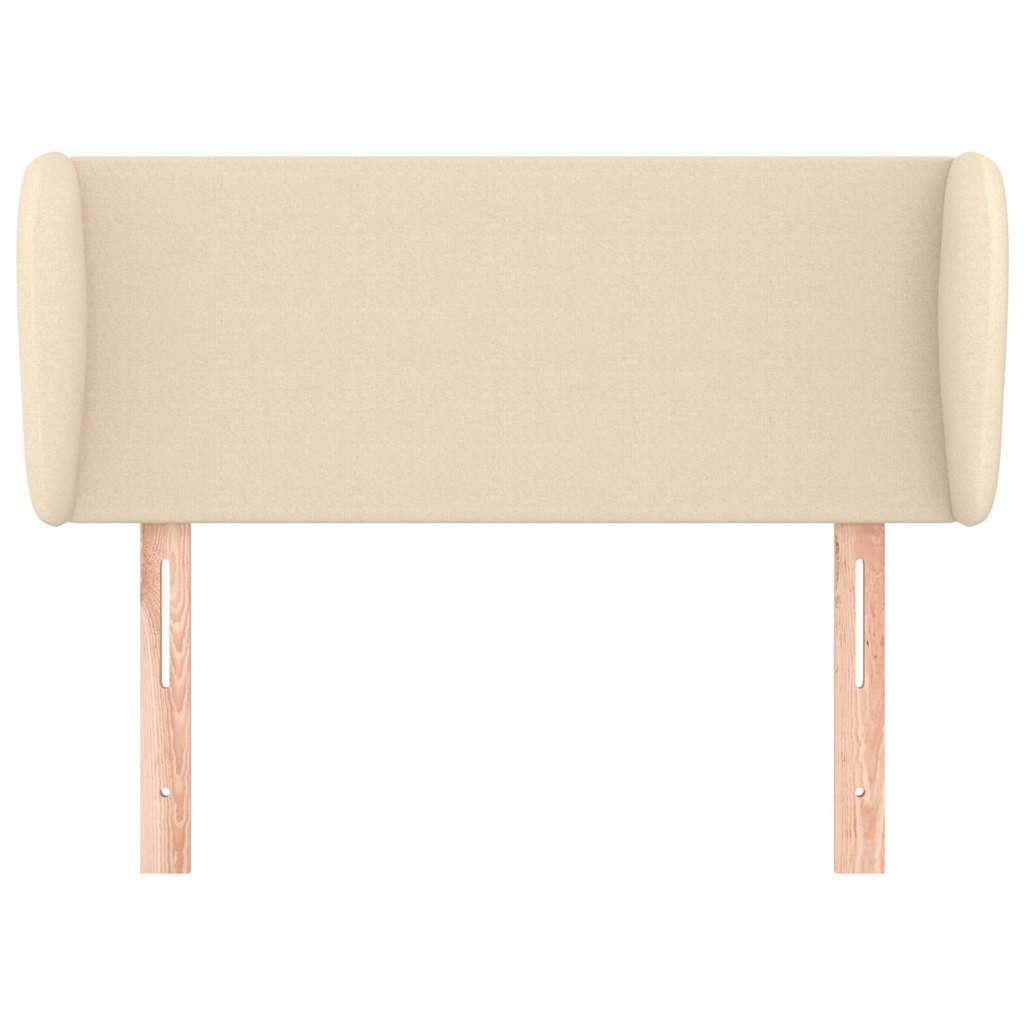 Vidaxl hoofdbord met randen 103x23x78 88 cm stof crèmekleurig