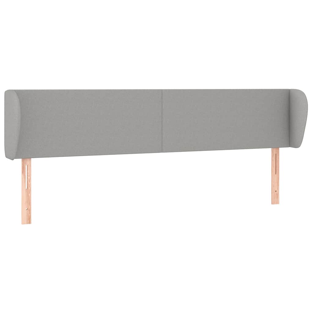 Vidaxl hoofdbord met randen 183x23x78 88 cm stof lichtgrijs