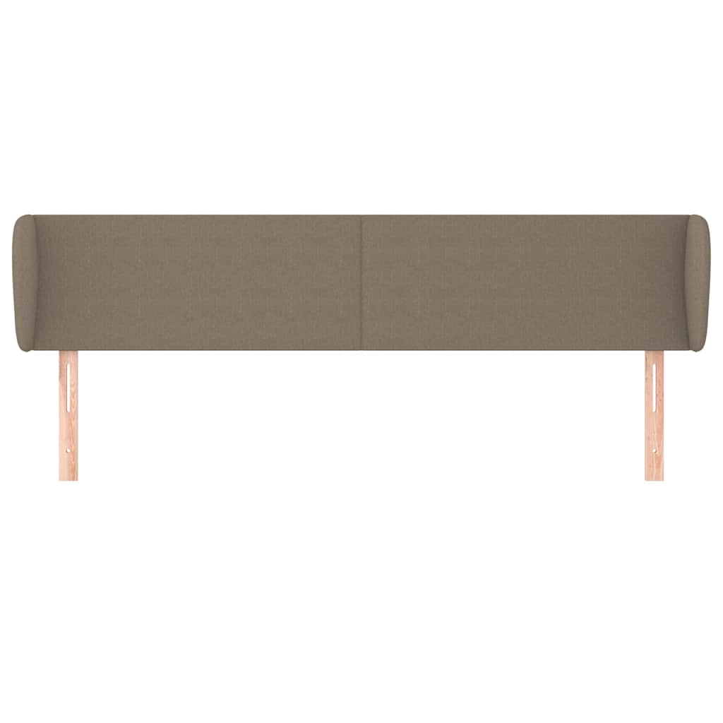 Vidaxl hoofdbord met randen 203x23x78 88 cm stof taupe