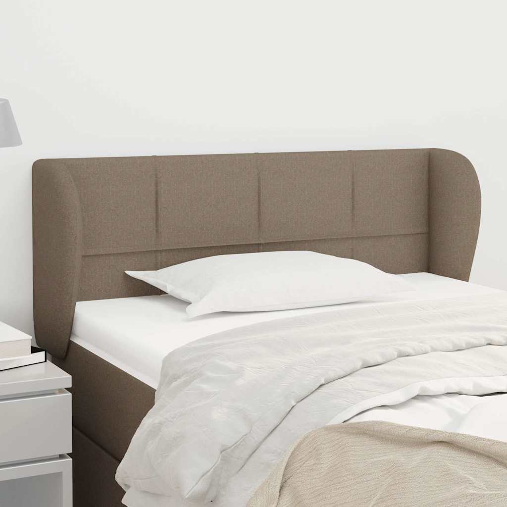 Vidaxl hoofdbord met randen 93x23x78 88 cm stof taupe