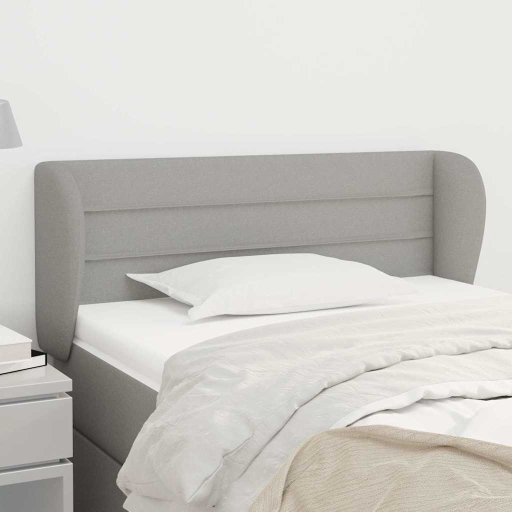 Vidaxl hoofdbord met randen 83x23x78 88 cm stof lichtgrijs