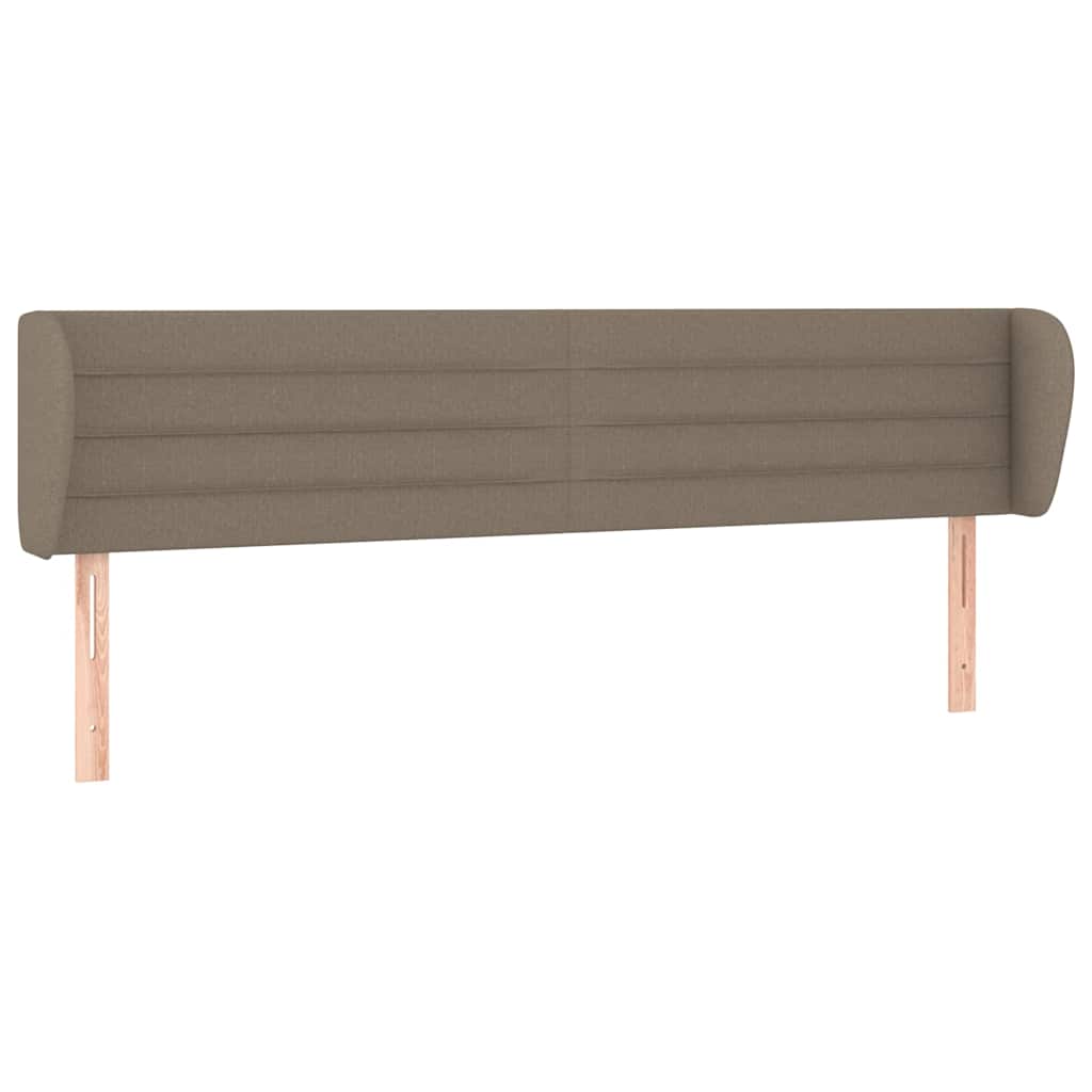 Vidaxl hoofdbord met randen 183x23x78 88 cm stof taupe