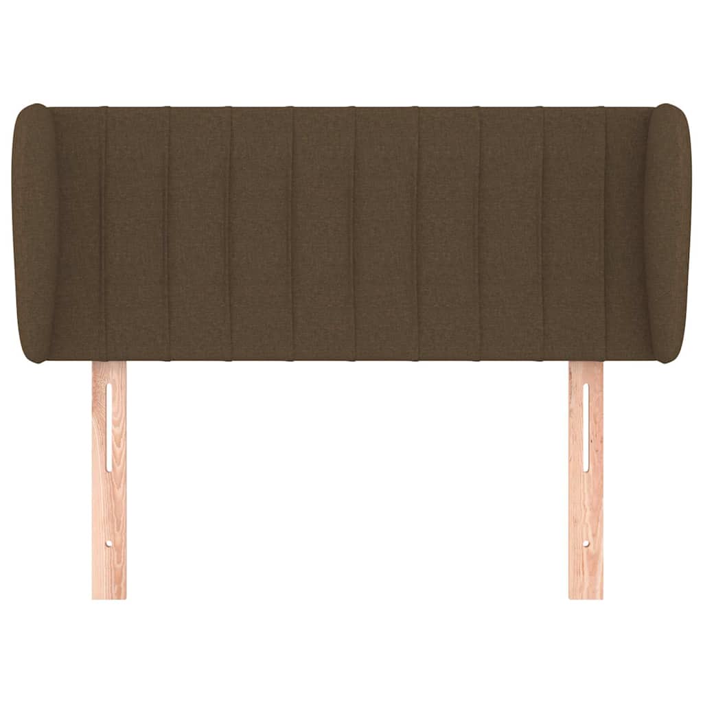 Vidaxl hoofdbord met randen 83x23x78 88 cm stof donkerbruin