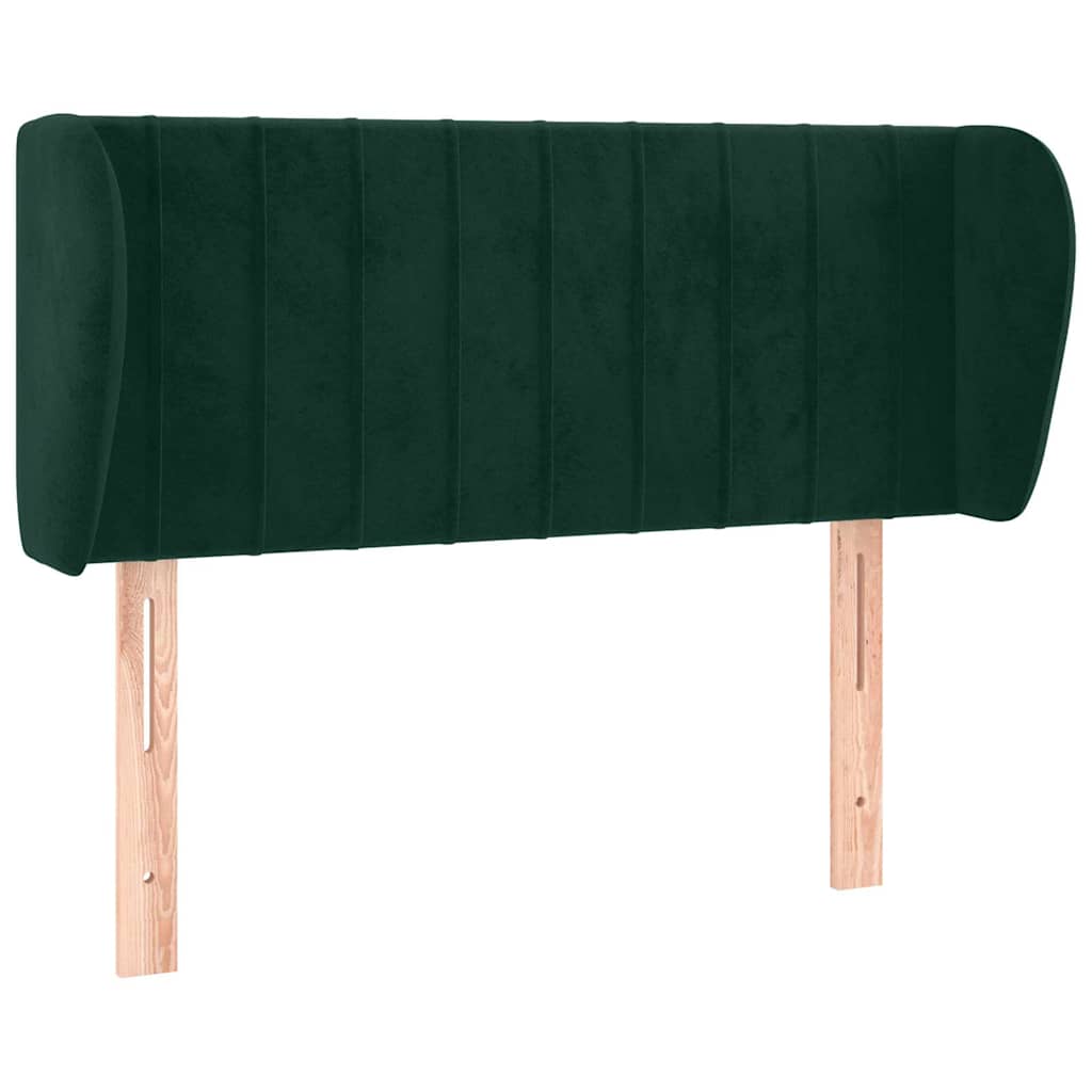 Vidaxl hoofdbord met randen 83x23x78 88 cm fluweel donkergroen