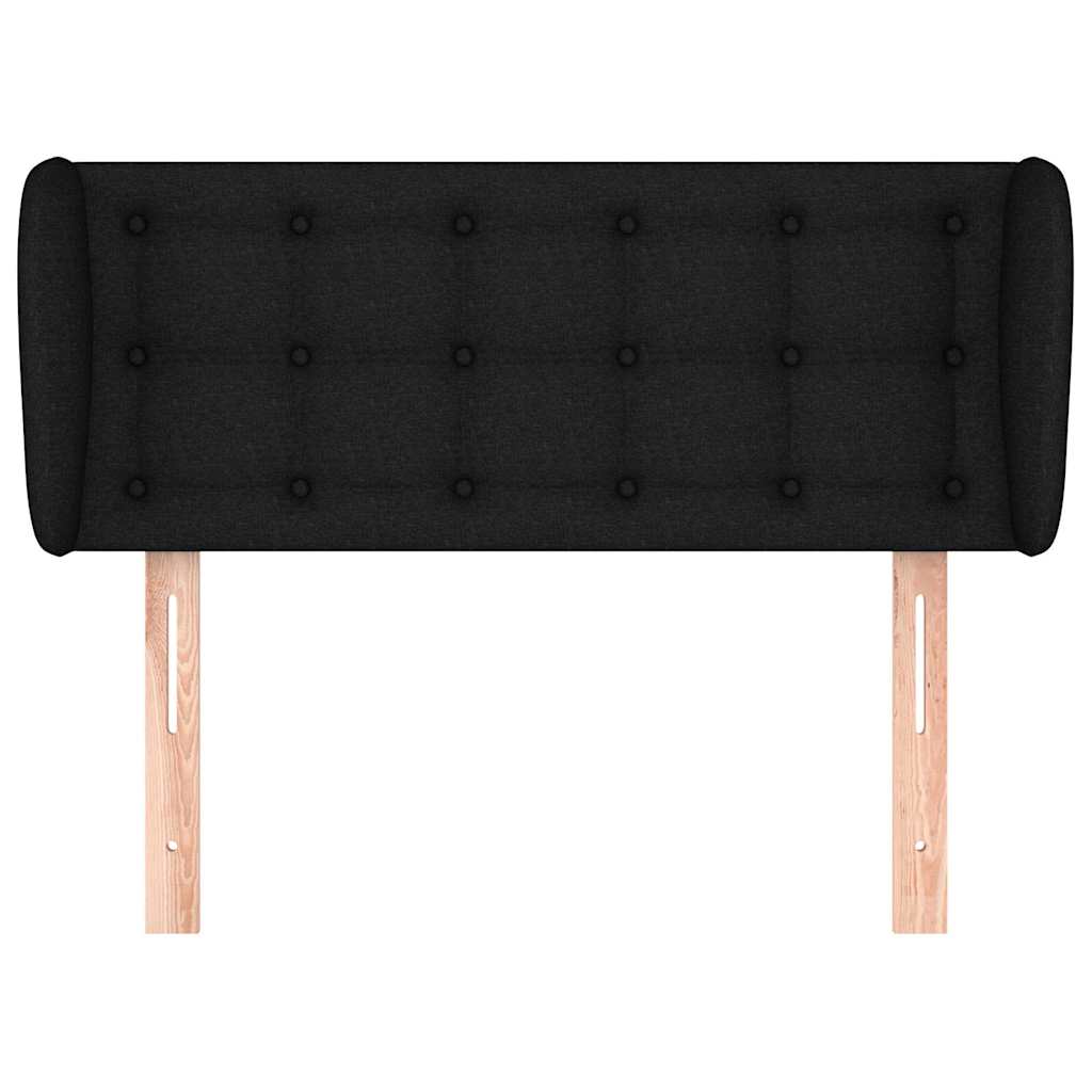 Vidaxl hoofdbord met randen 93x23x78 88 cm stof zwart