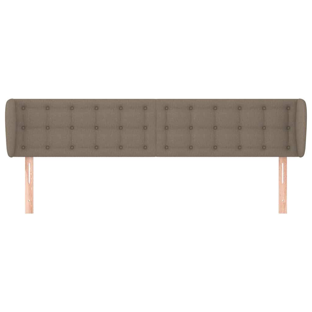 Vidaxl hoofdbord met randen 183x23x78 88 cm stof taupe