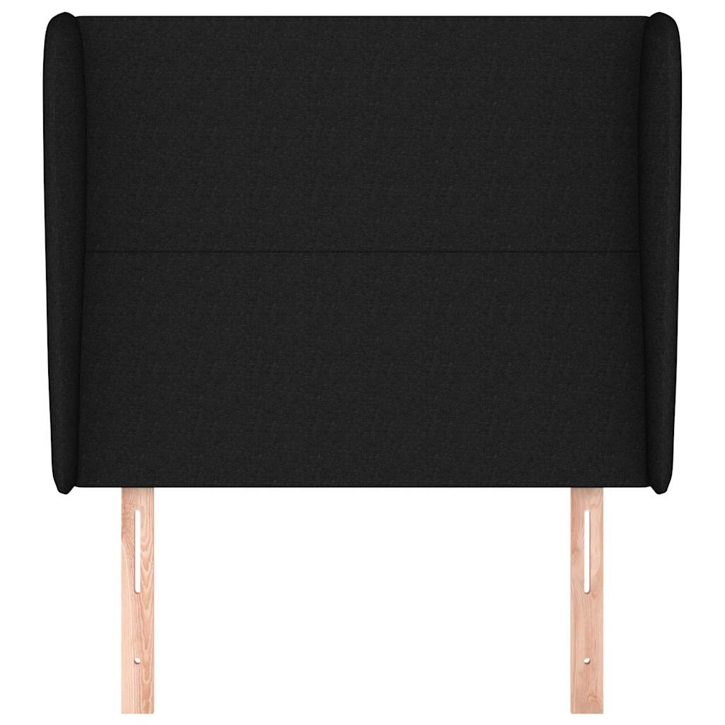 Vidaxl hoofdbord met randen 83x23x118 128 cm stof zwart