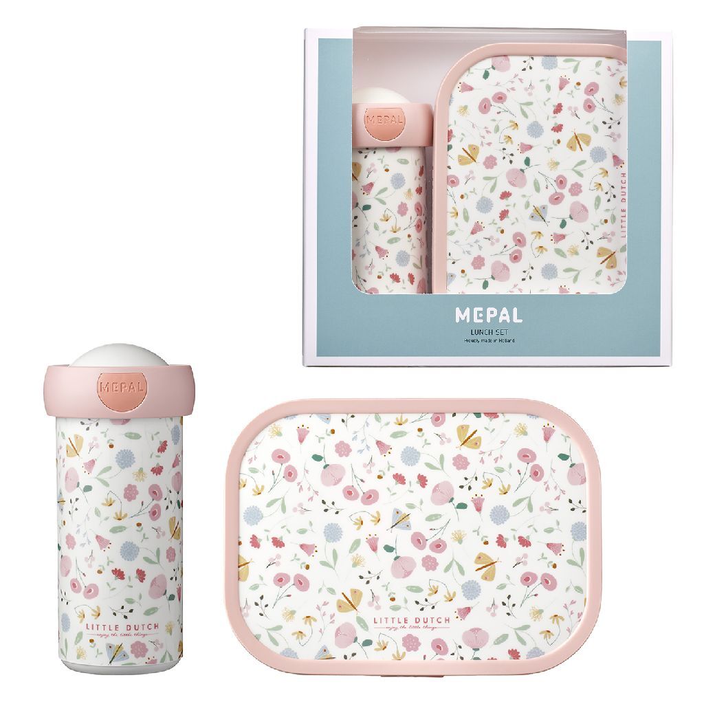 Mepal lunchset little dutch flowers and butterflies