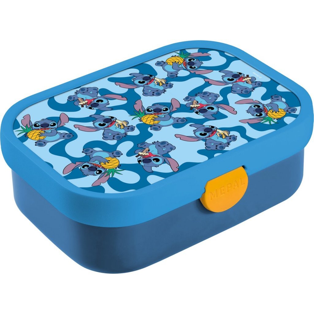 Mepal lunchbox campus - 750 ml - broodtrommel met vakjes voor kinderen - geschikt voor 4 boterhammen - stitch