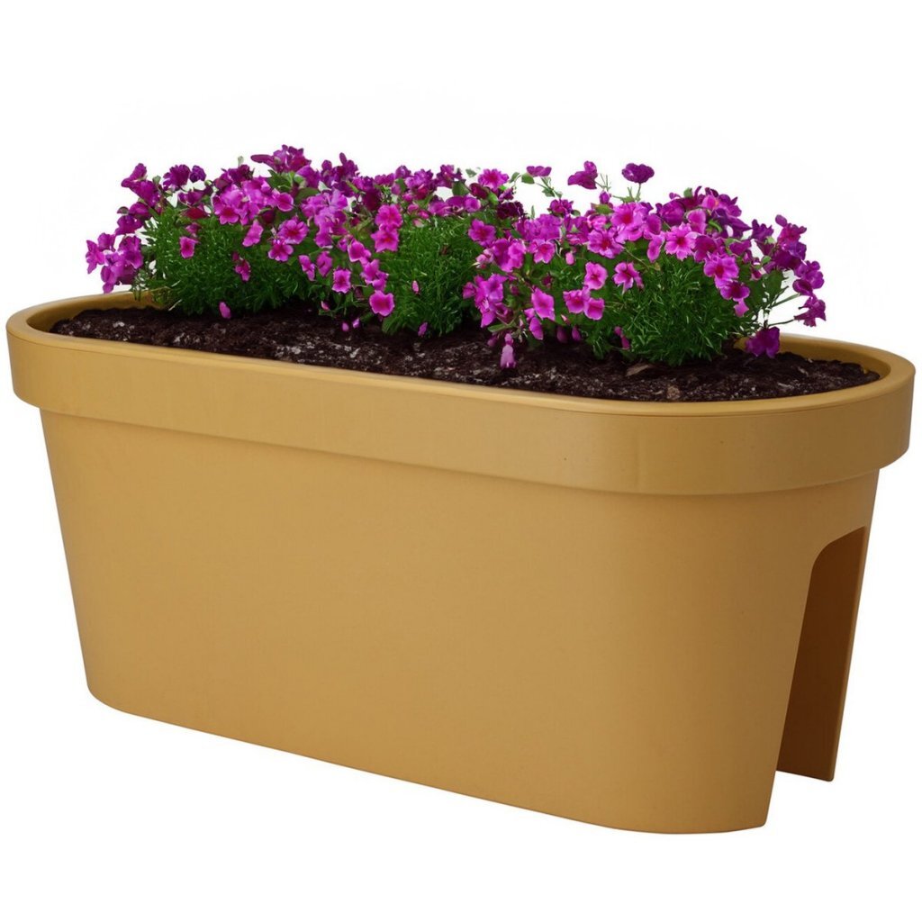 Pro garden balkonbak 60x28x25 cm okergeel