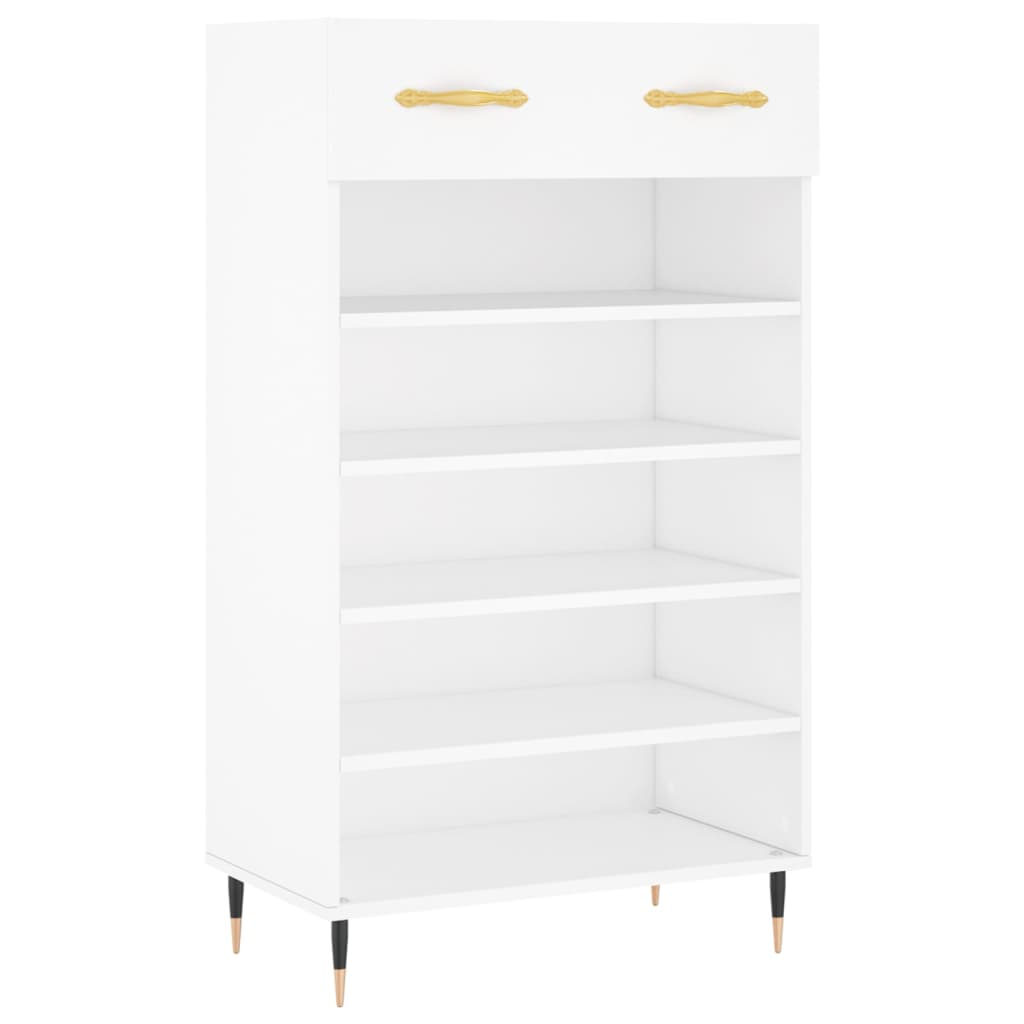 Vidaxl schoenenkast 60x35x105 cm bewerkt hout wit