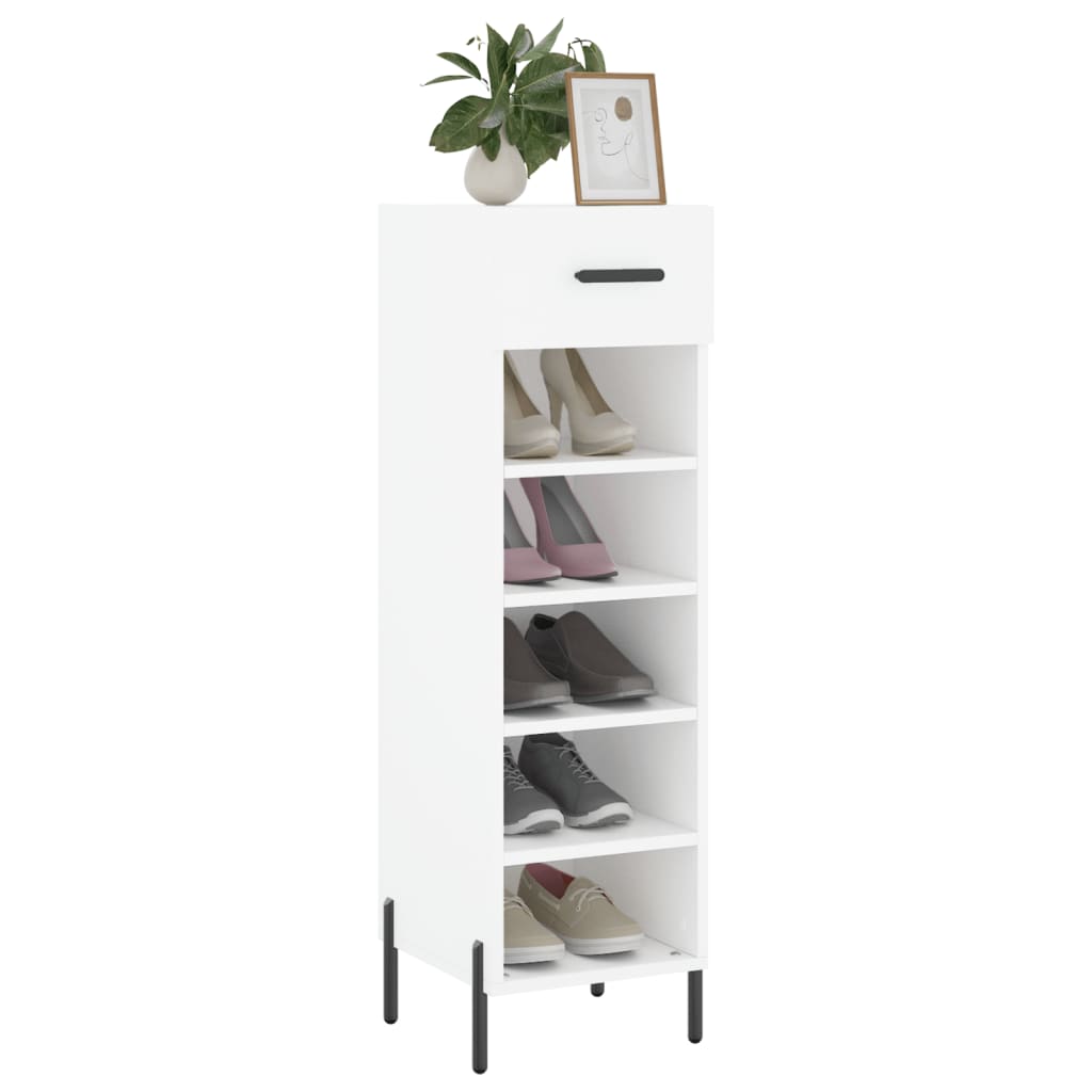 Vidaxl schoenenkast 30x35x105 cm bewerkt hout wit