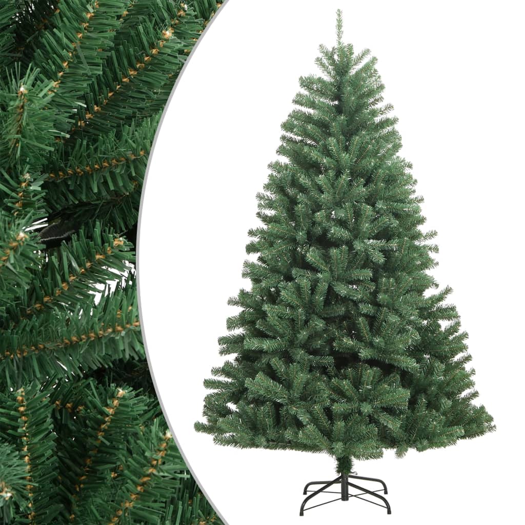 Vidaxl kunstkerstboom met scharnieren en standaard 240 cm groen
