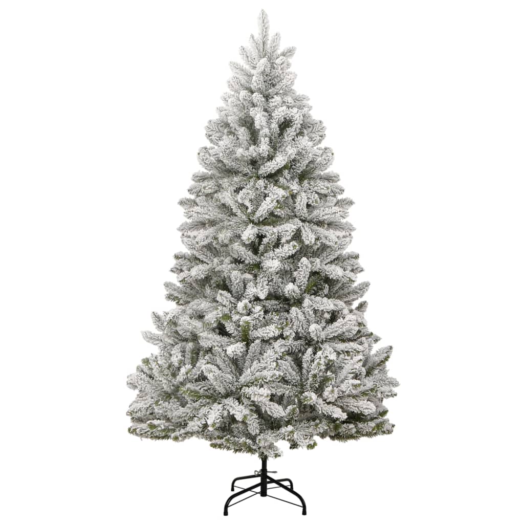 Vidaxl kunstkerstboom met scharnieren en sneeuw 240 cm