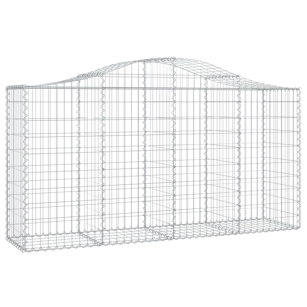 VidaXL Schanskorven 7 st gewelfd 200x50x100 120 cm ijzer