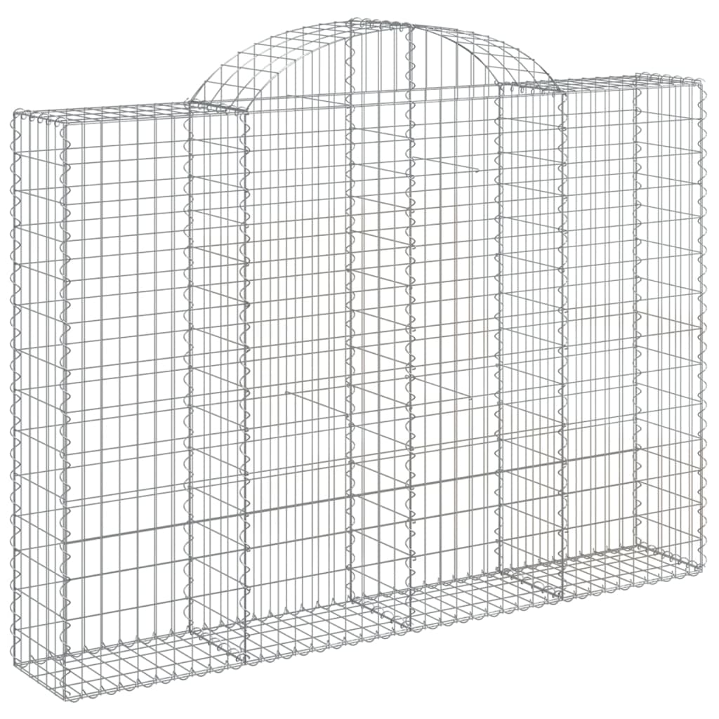VidaXL Schanskorven 6 st gewelfd 200x30x140 160 cm ijzer