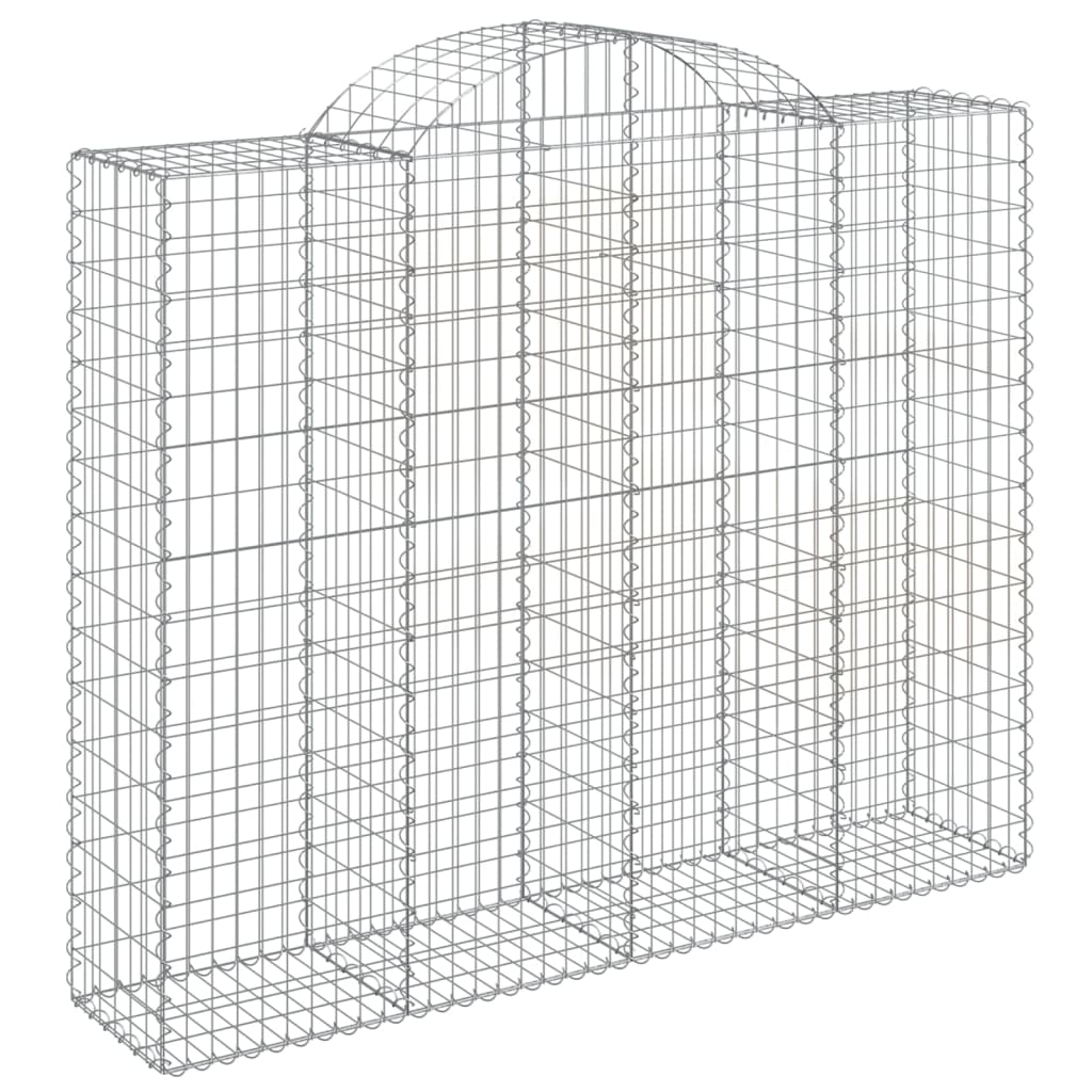 VidaXL Schanskorven 9 st gewelfd 200x50x160 180 cm ijzer