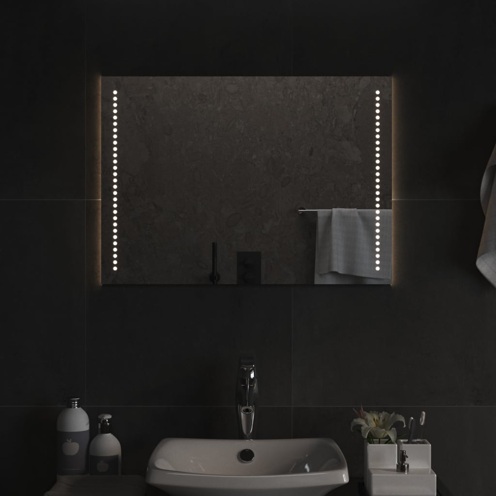 Vidaxl badkamerspiegel led 50x70 cm