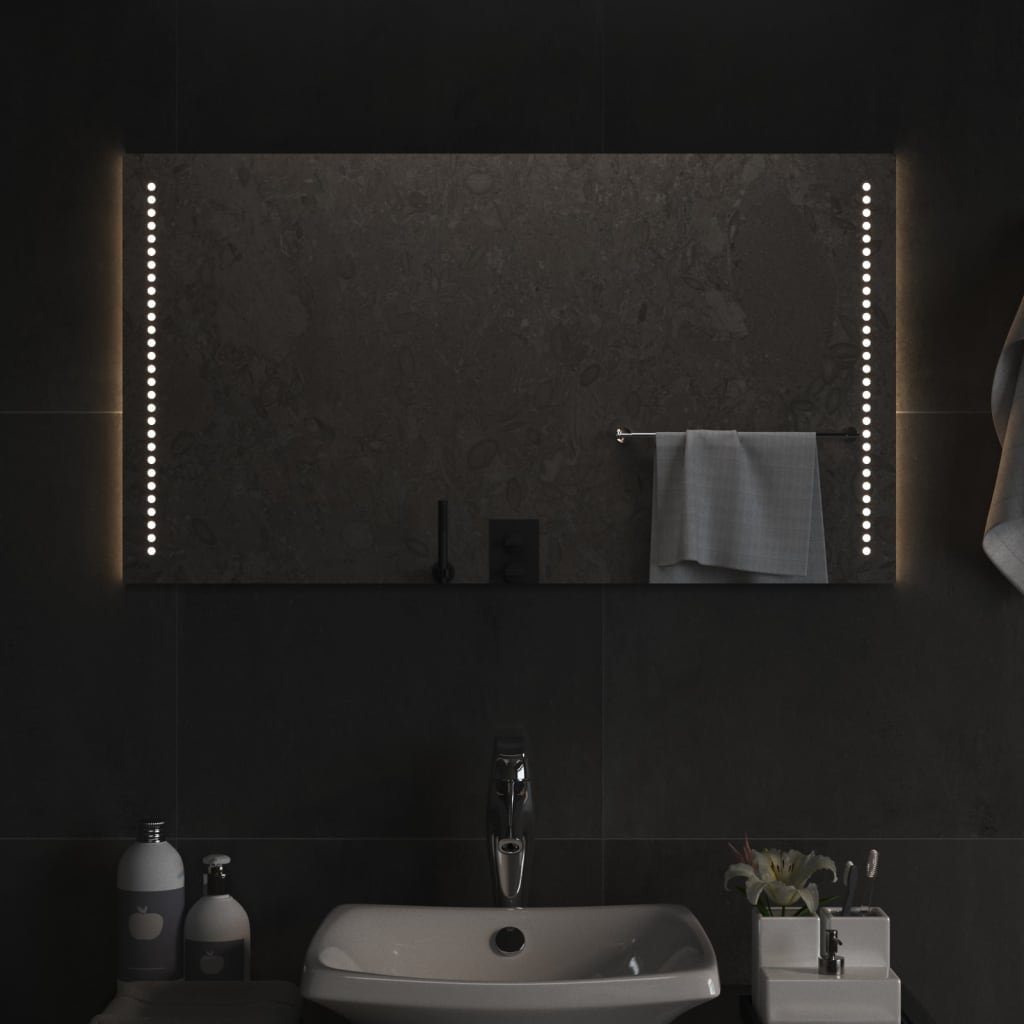 Vidaxl badkamerspiegel led 50x90 cm