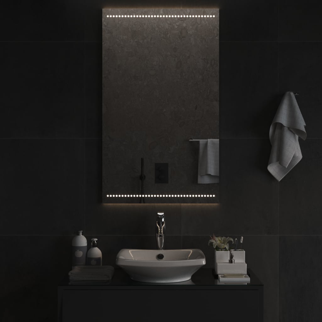 Vidaxl badkamerspiegel led 60x100 cm