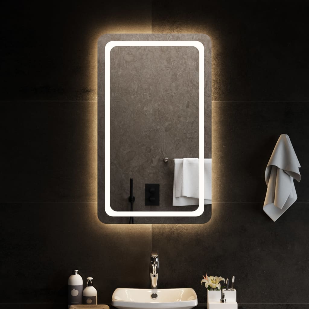 Vidaxl badkamerspiegel led 60x100 cm