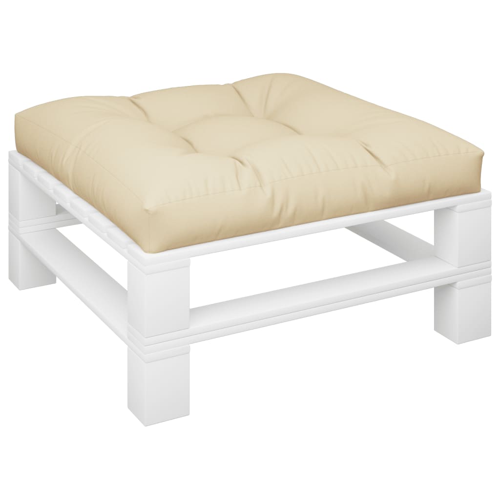 Vidaxl palletkussen 70x70x12 cm beige