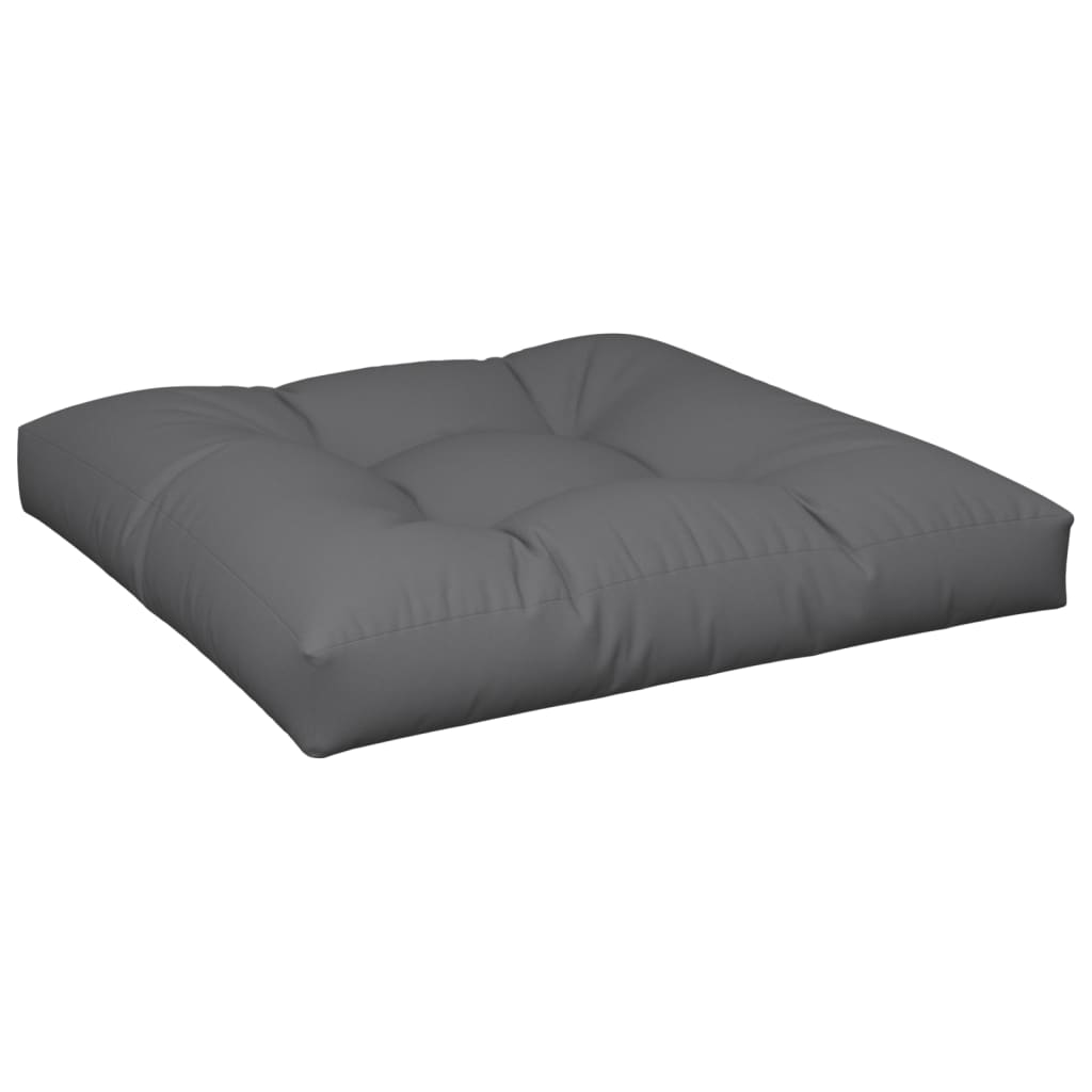 Vidaxl palletkussen 80x80x12 cm stof antracietkleurig