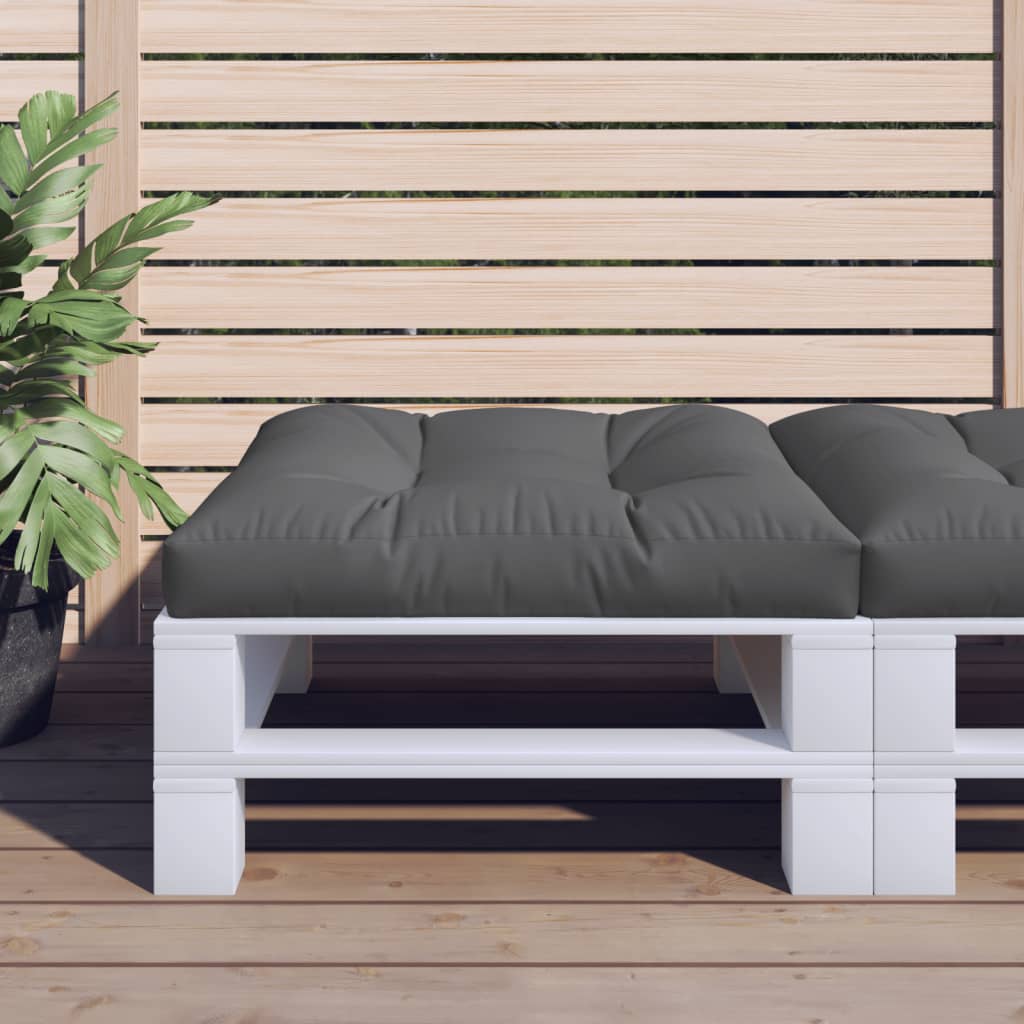 Vidaxl palletkussen 80x80x12 cm stof antracietkleurig