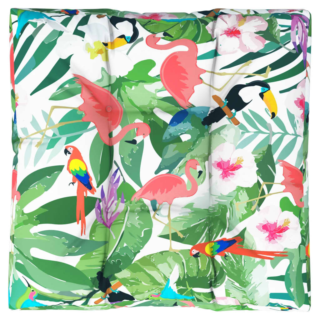 Vidaxl palletkussen 80x80x12 cm stof meerkleurig