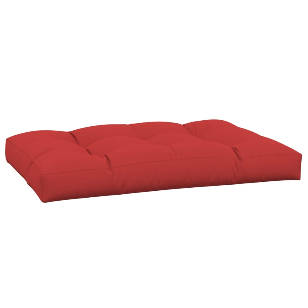 Vidaxl palletkussen 120x80x12 cm stof rood