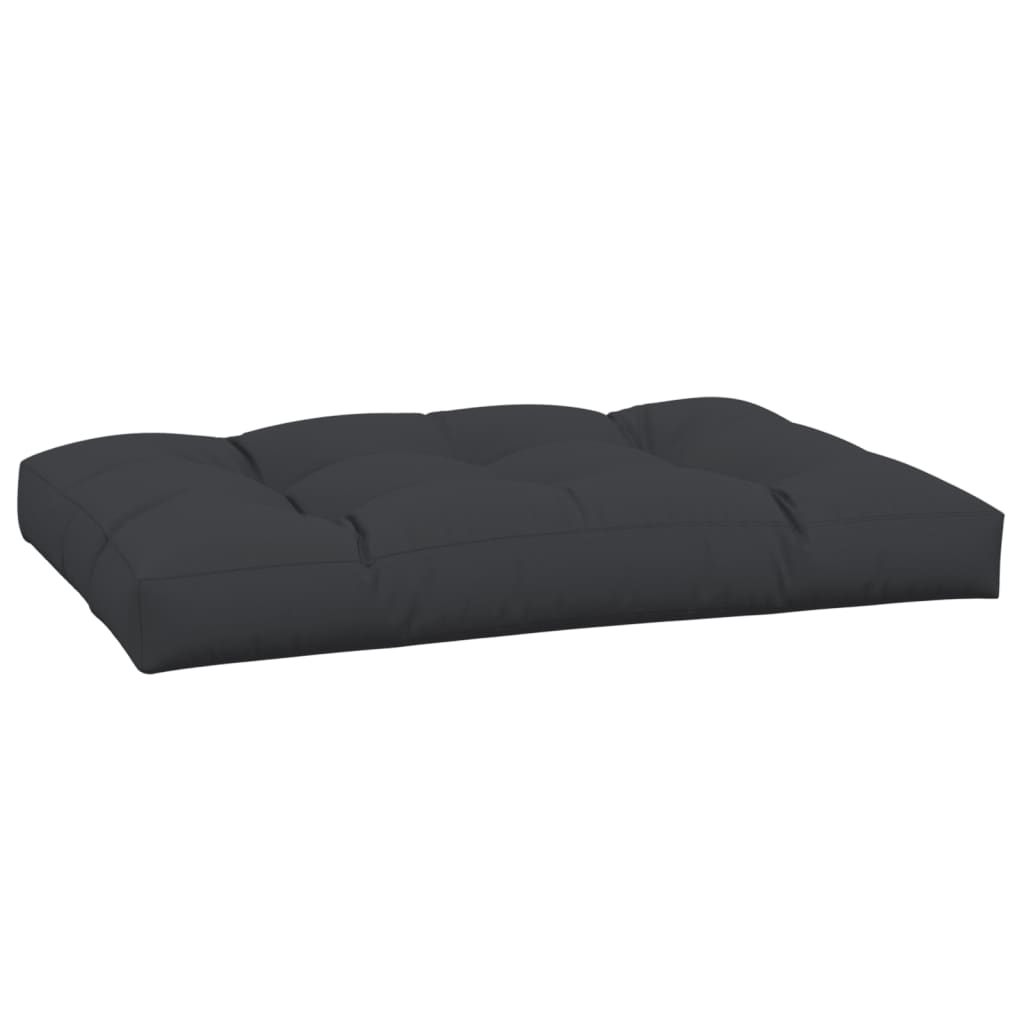 Vidaxl palletkussen 120x80x12 cm stof zwart