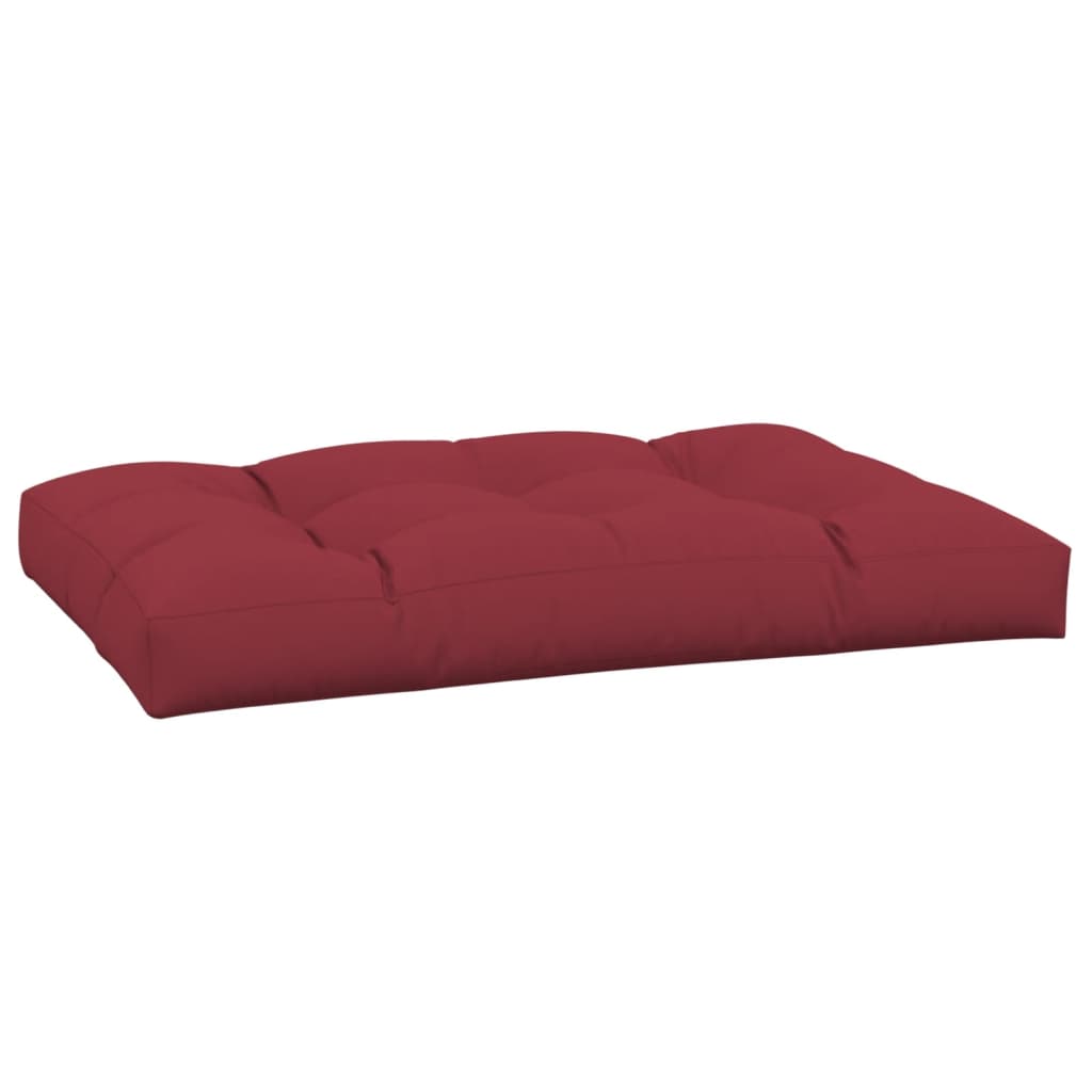 Vidaxl palletkussen 120 x 80 x 12 cm stof wijnrood