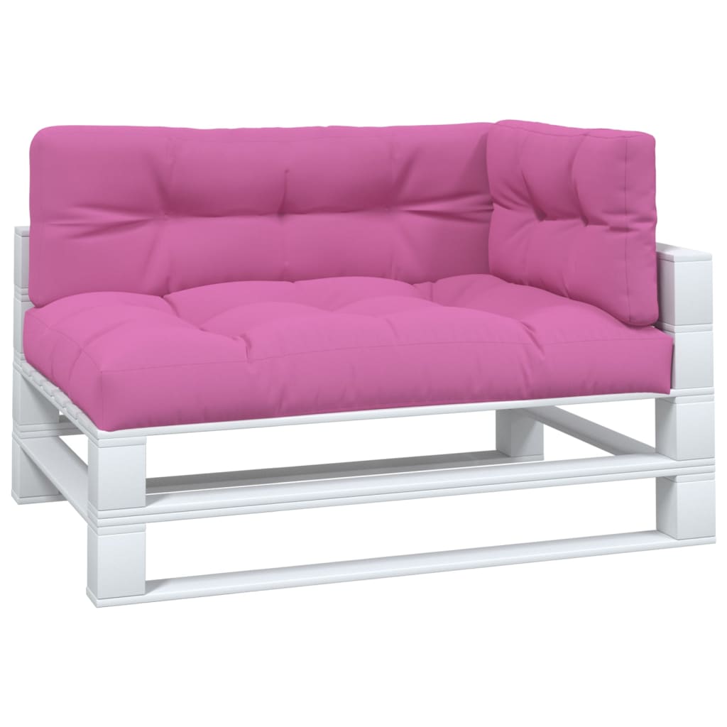VidaXL Palletkussens 3 st stof roze