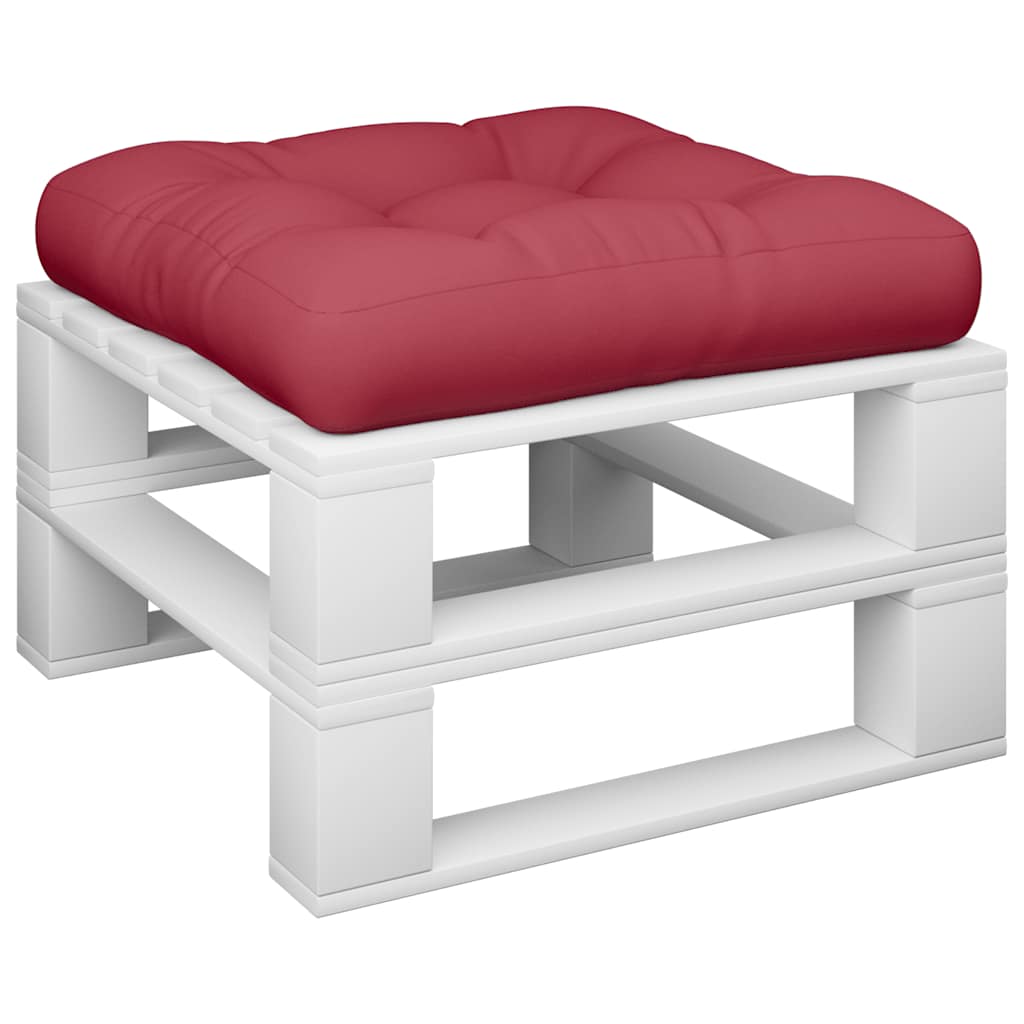 Vidaxl palletkussen 58x58x10 cm stof wijnrood
