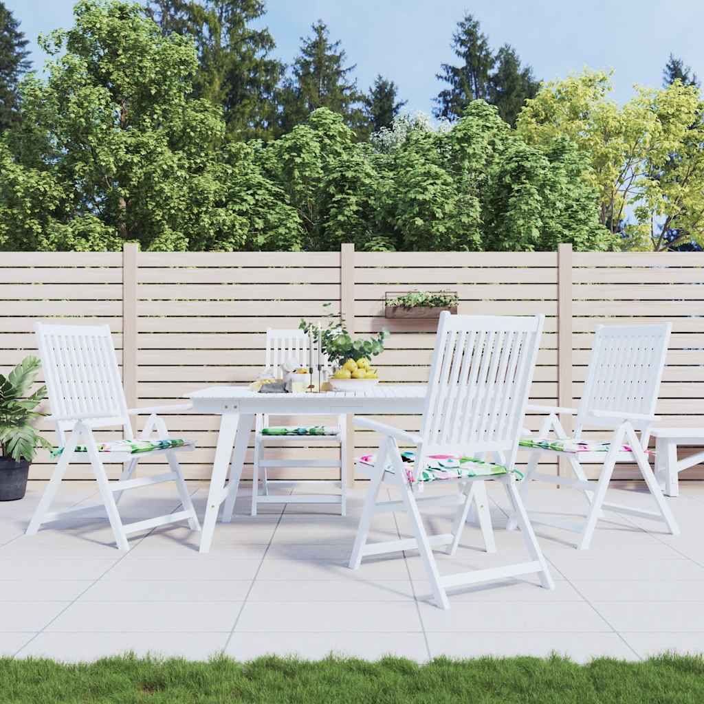 Vidaxl tuinstoelkussens 4 st 50x50x4 cm stof meerkleurig