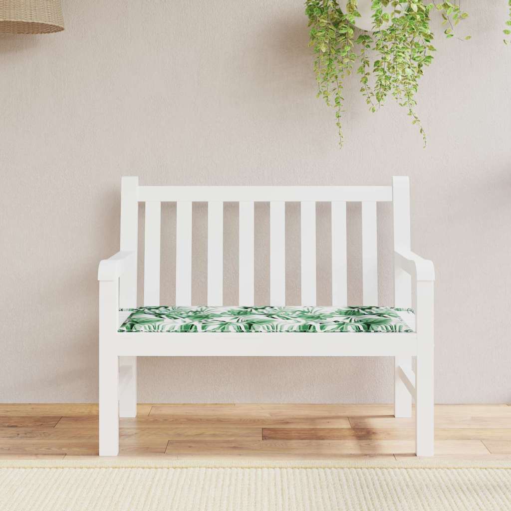 Vidaxl stoel pad blad bladpatroon 100 x 50 x 3 cm oxford stof