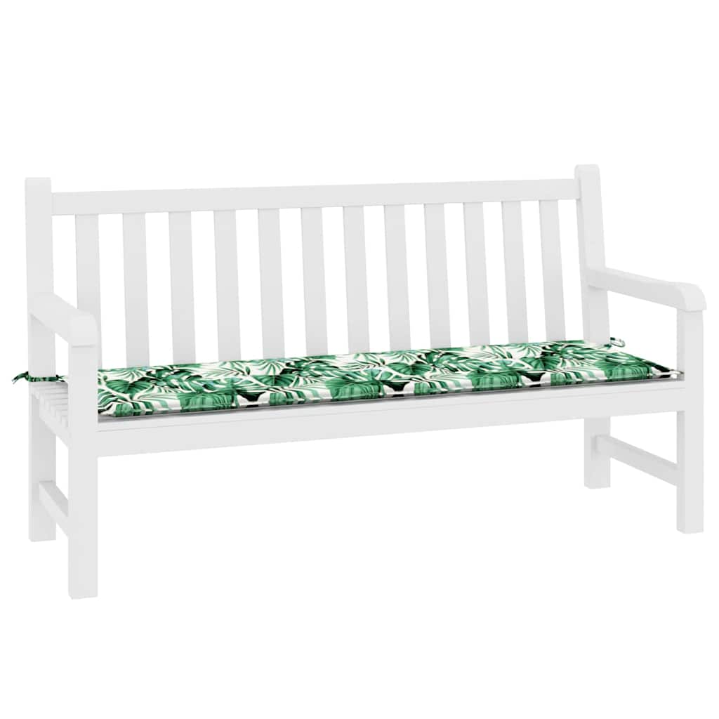 Vidaxl bankkussen blad bladpatroon 150 x 50 x 3 cm oxford stof