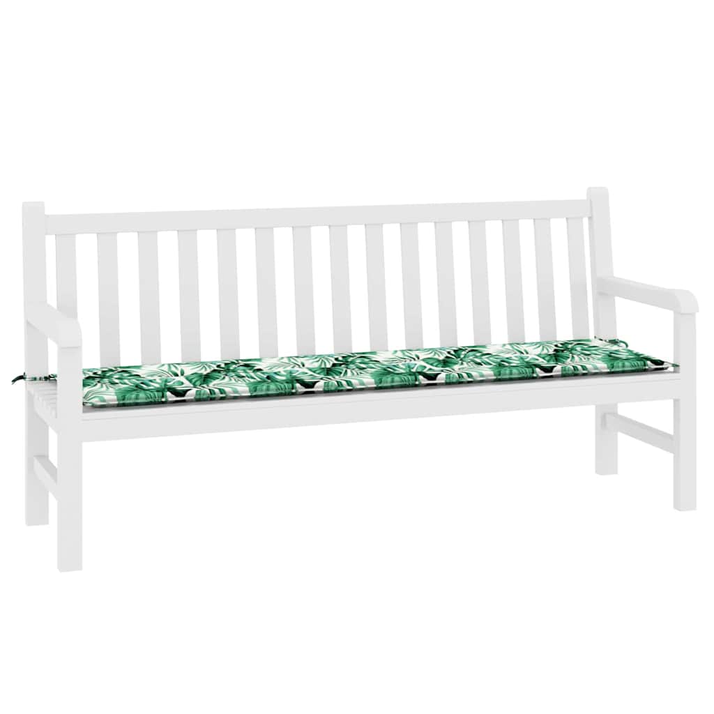 Vidaxl bankkussen blad bladpatroon 150 x 50 x 3 cm oxford stof
