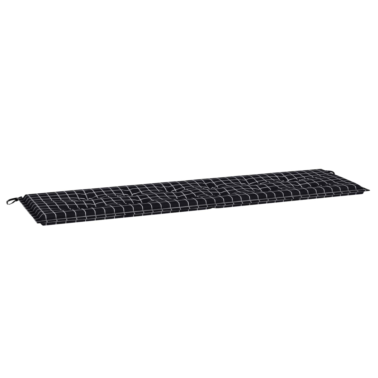 Vidaxl bankkussen geruit zwart ruit 150 x 50 x 3 cm oxford stof