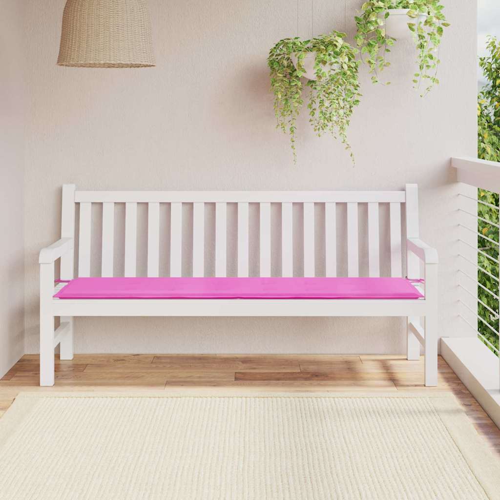 Vidaxl bankkussen effen roze 150 x 50 x 3 cm oxford stof