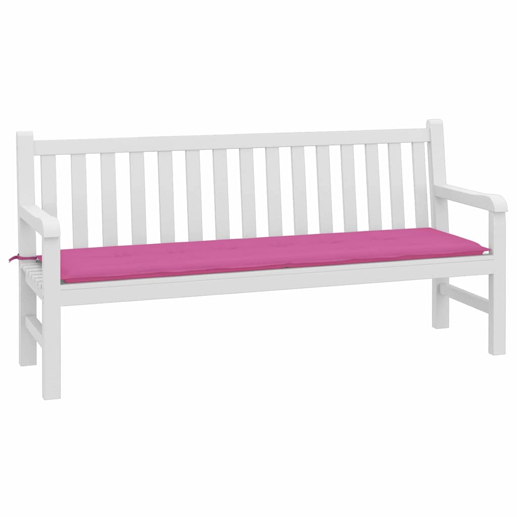 Vidaxl bankkussen effen roze 150 x 50 x 3 cm oxford stof