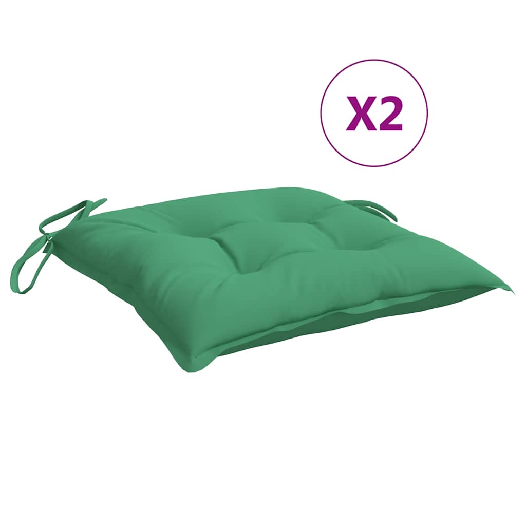 Vidaxl palletkussens 2 st 50x50x7 cm oxford stof groen