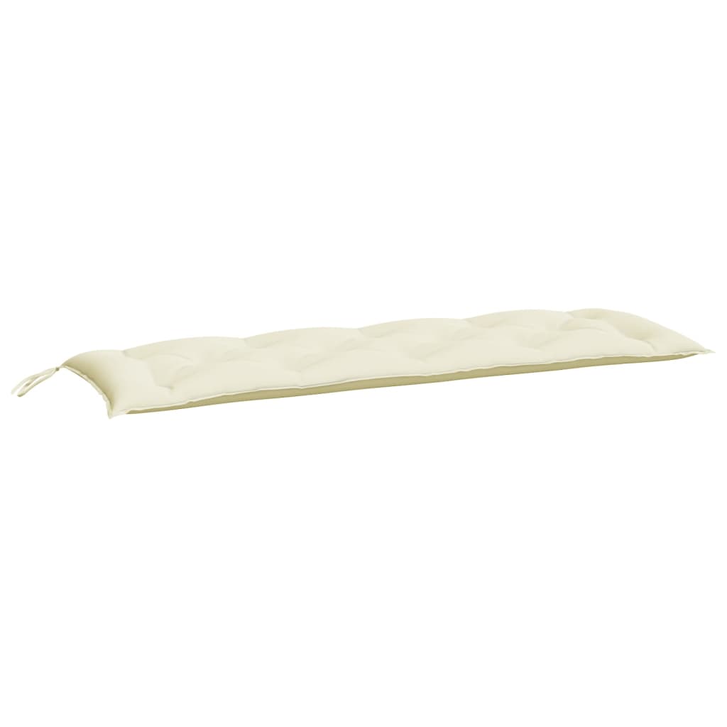 Vidaxl tuinbankkussen 150x50x7 cm oxford stof crèmekleurig