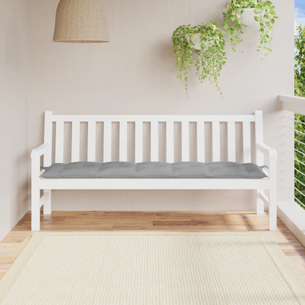 Vidaxl tuinbankkussen 180x50x7 cm oxford stof grijs